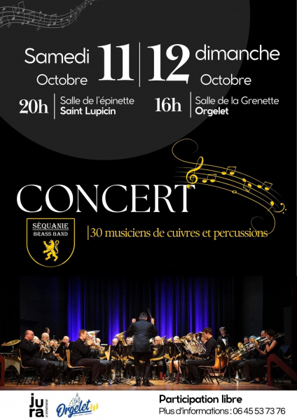 concert sequanie brass band samedi 11 octobre 2025 a 20h00